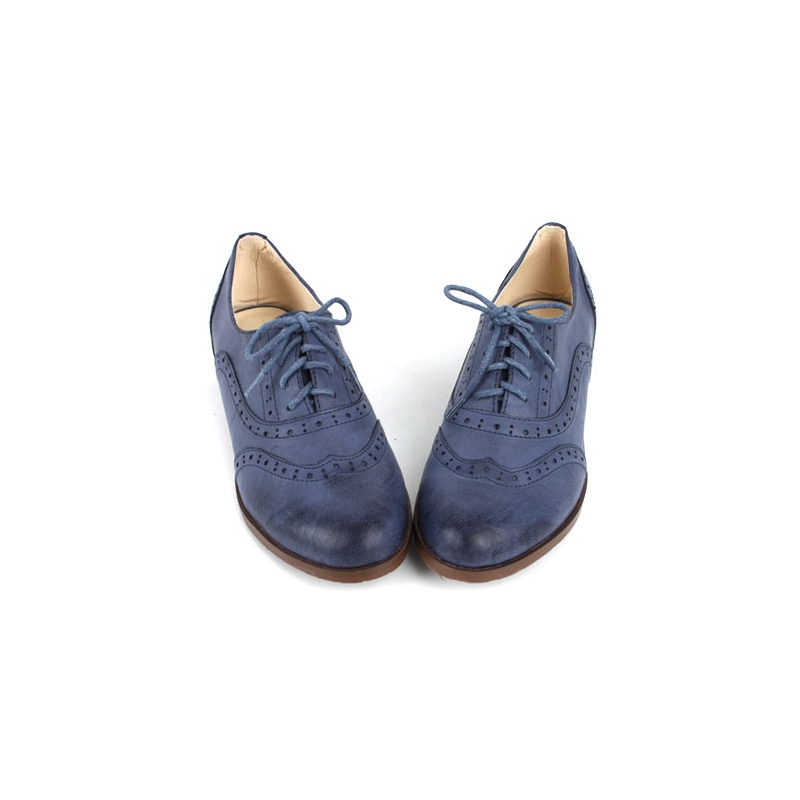 blue oxford shoes womens